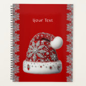 Rote Weihnachtsmannmütze Planer (Vorderseite)