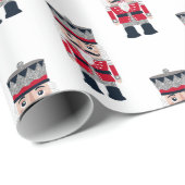 Rote Weihnachtsnachtsnacht Geschenkpapier (Rolleneckpunkt)