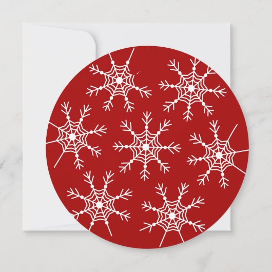 Rote Weihnachtsschmuck Geburtstag Einladung (Rückseite)