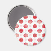Rote Weihnachtsschmuck Magnet (Vorderseite/Rückseite)