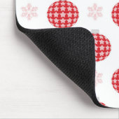 Rote Weihnachtsschmuck Mousepad (Ecke)