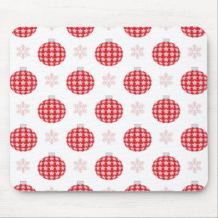 Rote Weihnachtsschmuck Mousepad