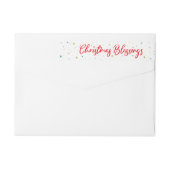 Rote Weihnachtssegen-und -winter-Sterne (Rückseite)