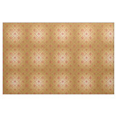 Rote Weihnachtsstars auf Gold Stoff (Yard (91,4 cm))