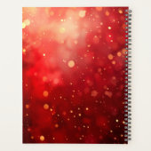 Rote Weihnachtssterne und Beeren Planer (Rückseite)