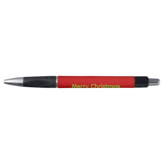 Rote Weihnachtswunschliste Kugelschreiber (Vorderseite)