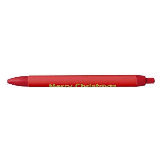 Rote Weihnachtswunschliste Kugelschreiber (Vorderseite)