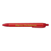 Rote Weihnachtswunschliste Kugelschreiber (Unterseite)