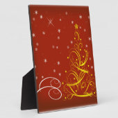 Rote Weihnachtszeit Fotoplatte (Seite)