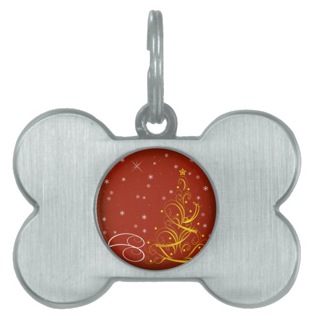 Rote Weihnachtszeit Tiermarke (Vorderseite)