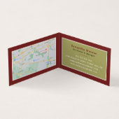 Rote Weinberge, Van Gogh, Weinkeller/Bar, im Detai Visitenkarten (Innenseite)