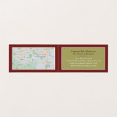 Rote Weinberge, Van Gogh, Weinkeller/Bar, im Detai Visitenkarten (Innenseite Aufgefaltet)