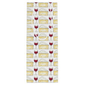 Rote Weine Weinglas und Brikenkäse Geschenktüte Für Weinflaschen (Rückseite)