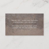 Rote Weinflasche auf der Seite Visitenkarte (Rückseite)