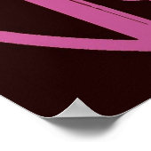 Rote Weinflasche und Glas Poster (Ecke)