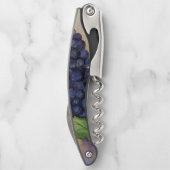 Rote Weintrauben Art Custom Design Korkenzieher (Rückseite)