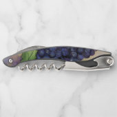 Rote Weintrauben Art Custom Design Korkenzieher (Rückseite)