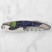 Rote Weintrauben Art Custom Design Korkenzieher (Vorderseite)