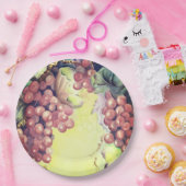 Rote Weintrauben für Weinfeiern Pappteller (Party)