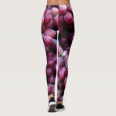 Rote Weintrauben: Lusziger Hintergrund. Leggings (Rückseite)