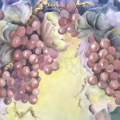 Rote Weintrauben Neapel für Weinabende, Abendessen Serviette