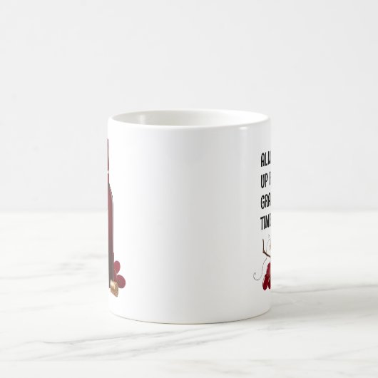 Rote Weinzeit Kaffeetasse (Mittel)