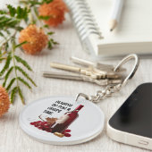 Rote Weinzeit Schlüsselanhänger (Vorderseite rechts)