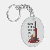 Rote Weinzeit Schlüsselanhänger (Vorderseite links)