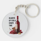 Rote Weinzeit Schlüsselanhänger (Rückseite)