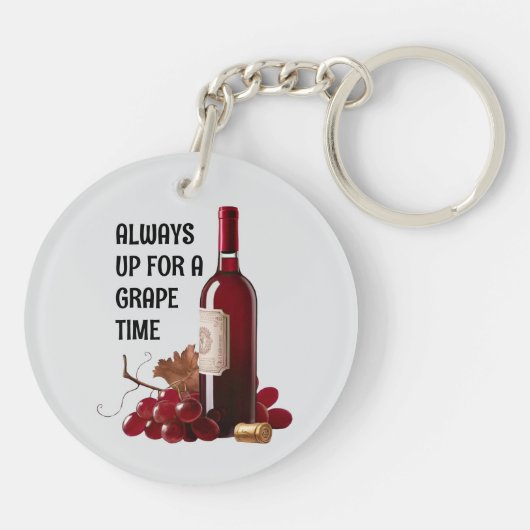 Rote Weinzeit Schlüsselanhänger (Rückseite)