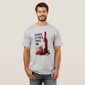 Rote Weinzeit T-Shirt (Vorne ganz)