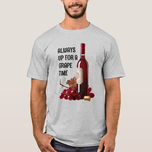 Rote Weinzeit T-Shirt (Vorderseite)