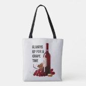 Rote Weinzeit Tasche (Rückseite)