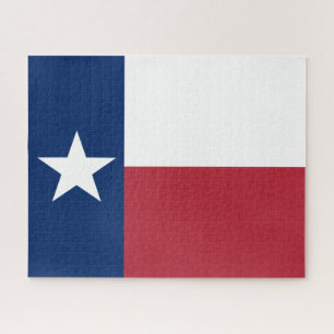 Rote Weiß Blaue Texas-Flagge Puzzle
