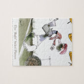 rote weiße Ausrüstung der Fußball-Rechte Puzzle (Horizontal)