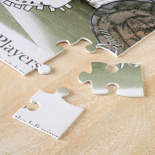 rote weiße Ausrüstung der Fußball-Rechte Puzzle (Seite)