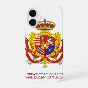 Rote Weiße Banner Großherzogtum Toskana iPhone 16 Hülle