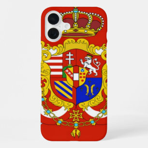 Rote Weiße Banner Großherzogtum Toskana iPhone 16 Plus Hülle