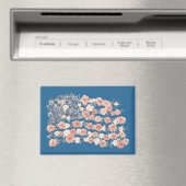 Rote Weiße Blaue Blumen Magnet (In Situ (Geschirrspüler))
