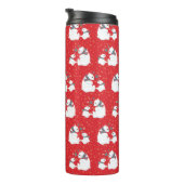 ROTE WEISSE BLAUE FERIENWOHNUNG POLAR BEAR FAMILIE THERMOSBECHER (Nach rechts gedreht)