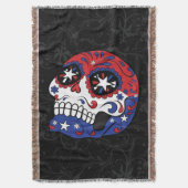 Rote weiße blaue Flagge-patriotischer Decke (Vorderseite Vertikal)
