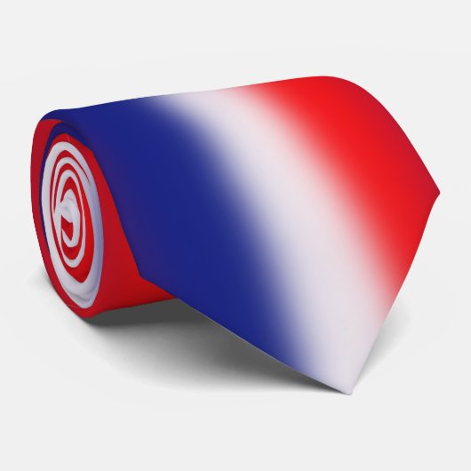Rote weiße blaue Krawatte (Gerollt)