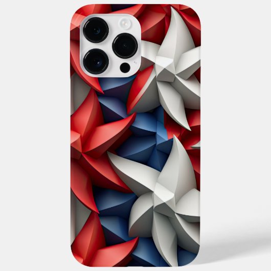 ROTE WEISSE BLAUE PATRIOTIC USA STARS Case-Mate iPhone HÜLLE (Rückseite)