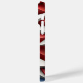 ROTE WEISSE BLAUE PATRIOTIC USA STARS Case-Mate iPhone HÜLLE (Rückseite / Links)