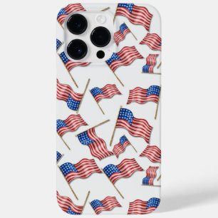 ROTE WEISSE BLAUE PATRIOTISCHE AMERIKANISCHE FLAGE Case-Mate iPhone 14 PRO MAX HÜLLE
