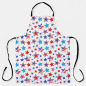 ROTE WEISSE BLAUE PATRIOTISCHE STARTEN SCHÜRZE (Vorderseite)