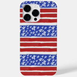ROTE WEISSE BLAUE PATRIOTISCHE US FLAGGE Case-Mate iPhone 14 PRO MAX HÜLLE