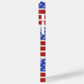 ROTE WEISSE BLAUE PATRIOTISCHE US FLAGGE Case-Mate iPhone HÜLLE (Rückseite / Links)