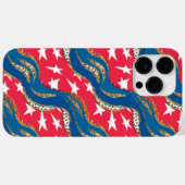 ROTE WEISSE BLUE GOLD PATRIOTIC STARS STRIPEN Case-Mate iPhone HÜLLE (Rückseite (Horizontal))