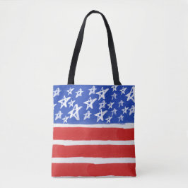 ROTE WEISSE BLUE GOLD PATRIOTIC STARS STRIPEN TASCHE